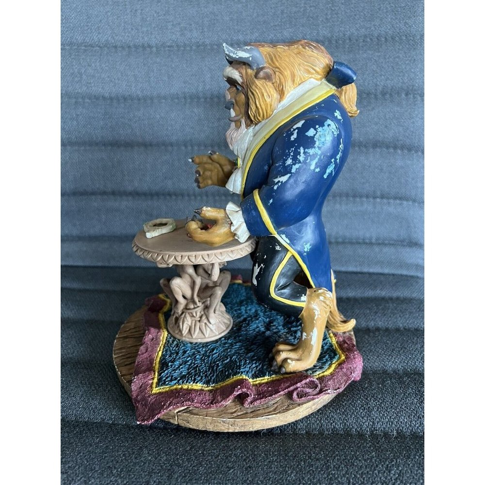 Disney THE BEAST WITH ROSE Figurine Beauty and the Beast Figure RARE- AS IS READ - Picture 3 of 10